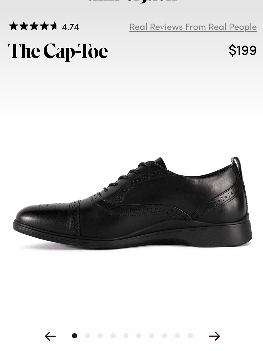 Amberjack The Cap-Toe (Obsidian)